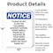 Signmission Please Do Not Flush The Following, 10 in W x Rectangle, Aluminum OS-2PACK-NS-A-1014-V-17386 - alternate 3